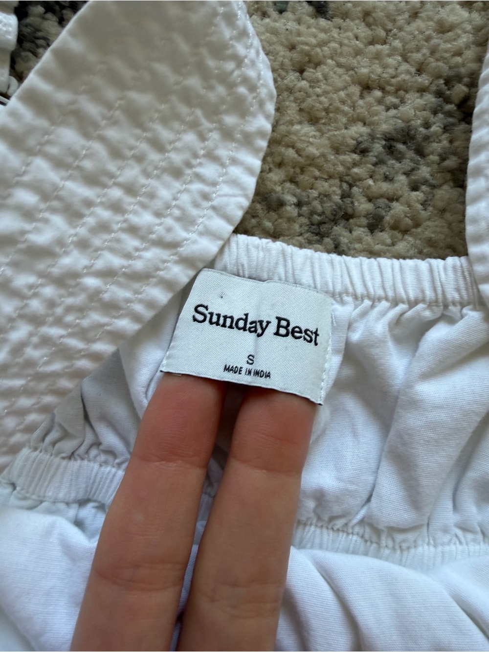 Aritzia Sunday Best Martine Poplin Dress in White - Picture 3 of 5